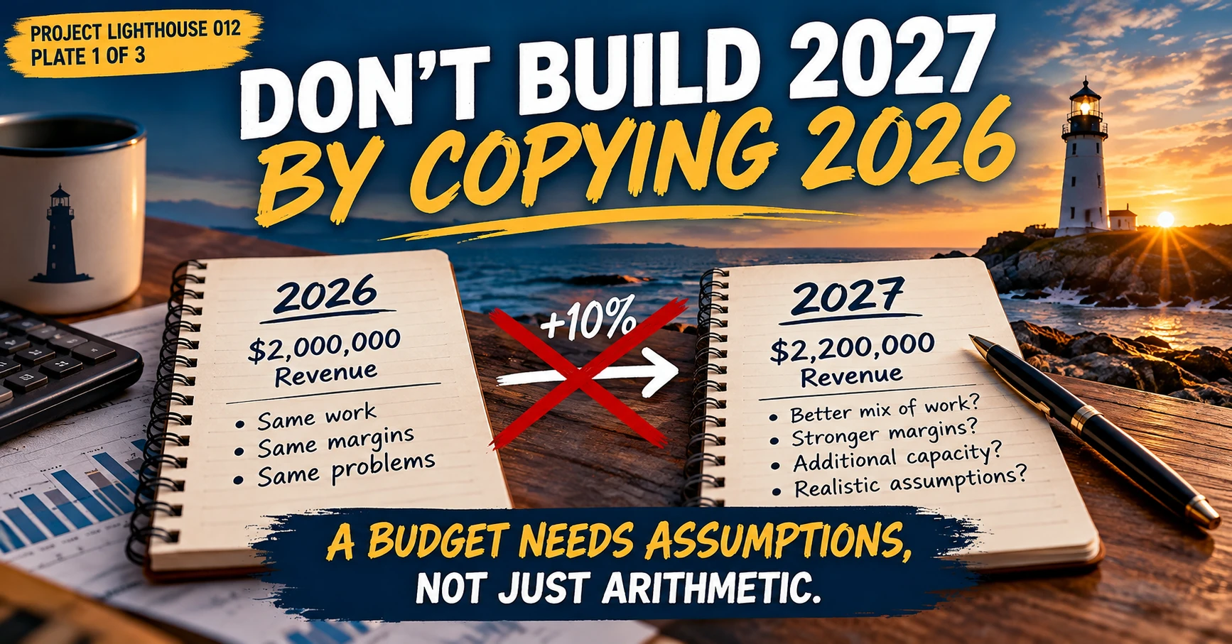 2027 business budget: do not simply copy 2026 and add 10 percent