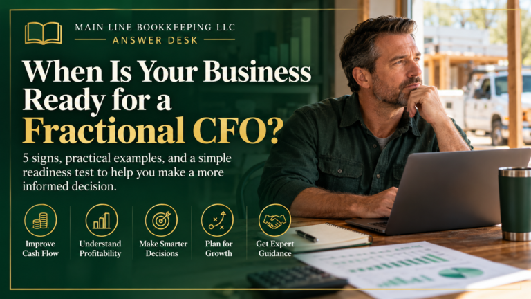 Fractional CFO readiness: five signs your business may need financial advisory guidance